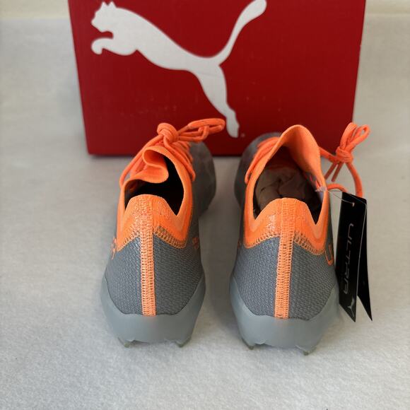 Puma Ultra 2.4‎ FG AG Soccer Cleats Men’s Size 6.5 Gray Orange NWT main image 6